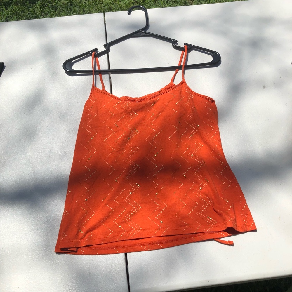 Orange Beaded Cami